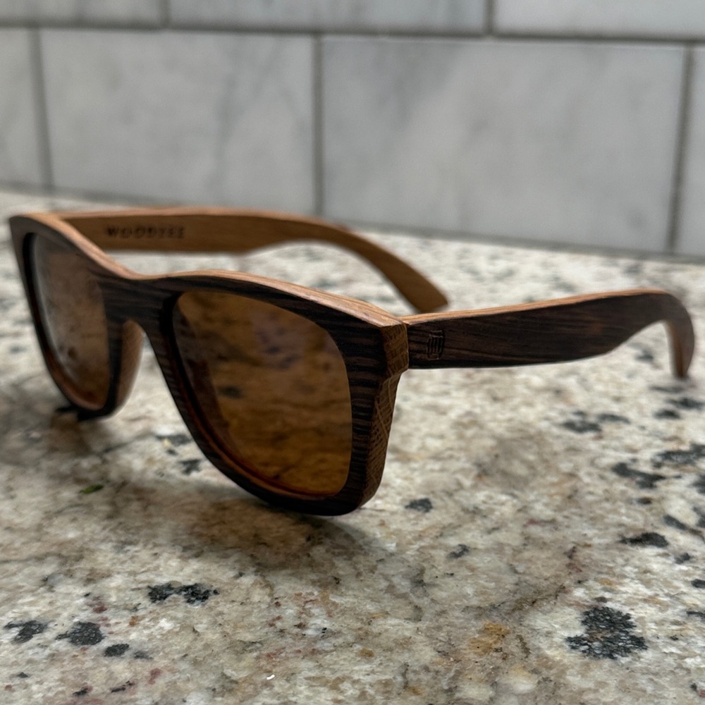 Brand New Woodzee Robert Mondavi Barrel Sunglasses